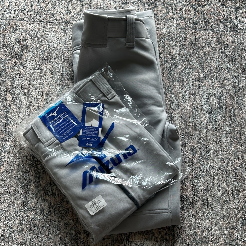 Boy’s Youth Gray Dress Pants with Navy Piping
